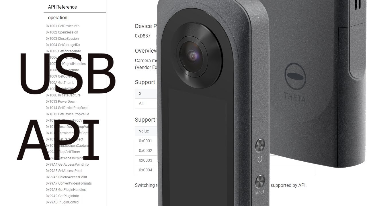 RICOH THETA USB API Updated for THETA X