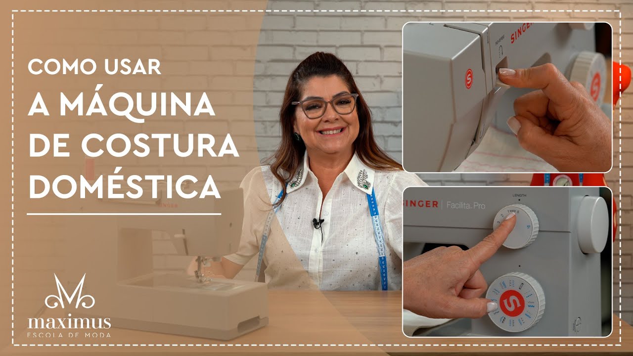 Como Usar a Máquina de Costura Doméstica Facilita PRO 4432 - Curso de Costura Gente que Ama Costurar