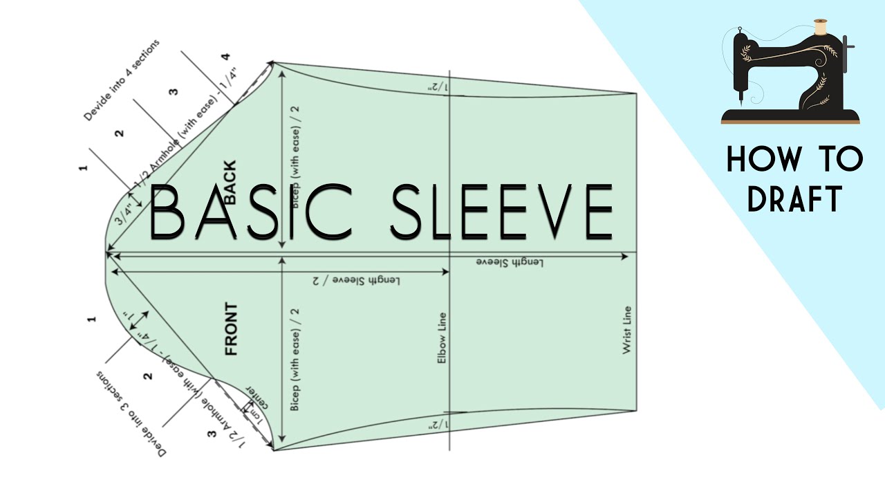 Drafting Basic Sleeve Pattern in Professional Ways
