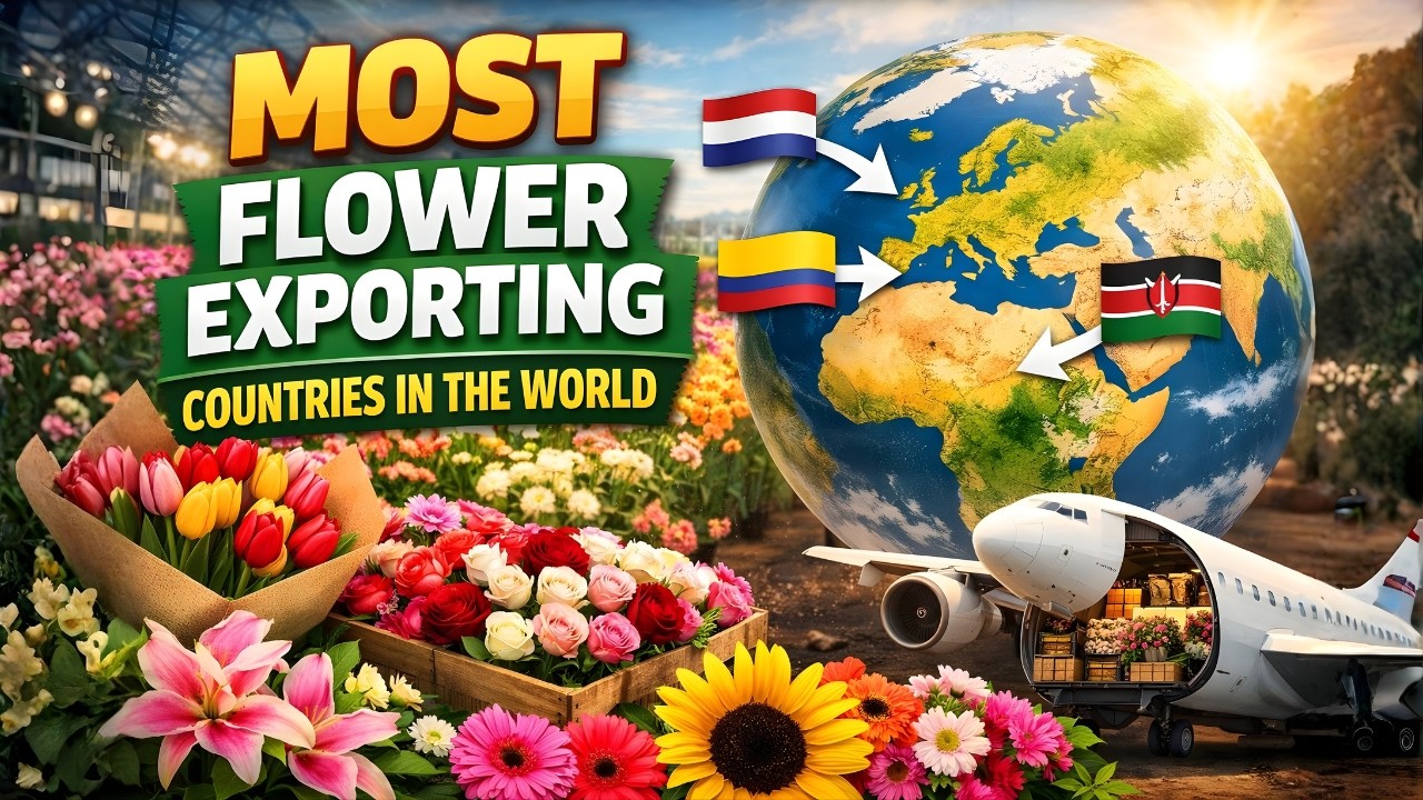TOP 10 FLOWER EXPORTING COUNTRIES IN THE WORLD | TOPTIERTIDBITS