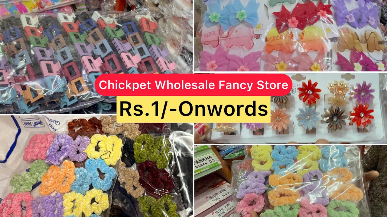 #Chickpet Bangalore Wholesale Fancy Store Hair Accessories Special Collections 