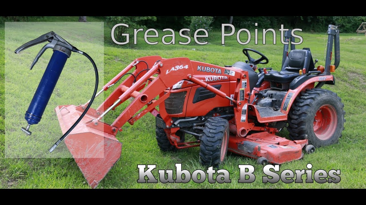 Точки смазки для тракторов Kubota серии B