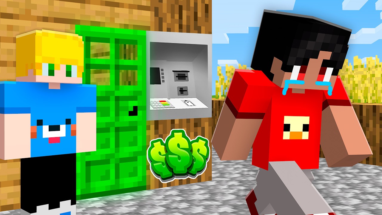 Criei LOJAS para TROLAR meu AMIGO no Minecraft!