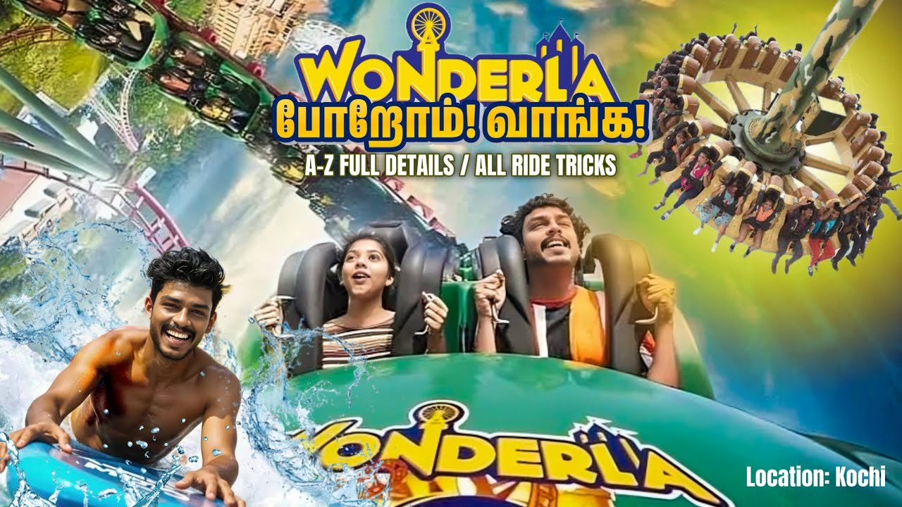 Wonderla Kochi Vlog Full Details | Arivarasan Vlogs