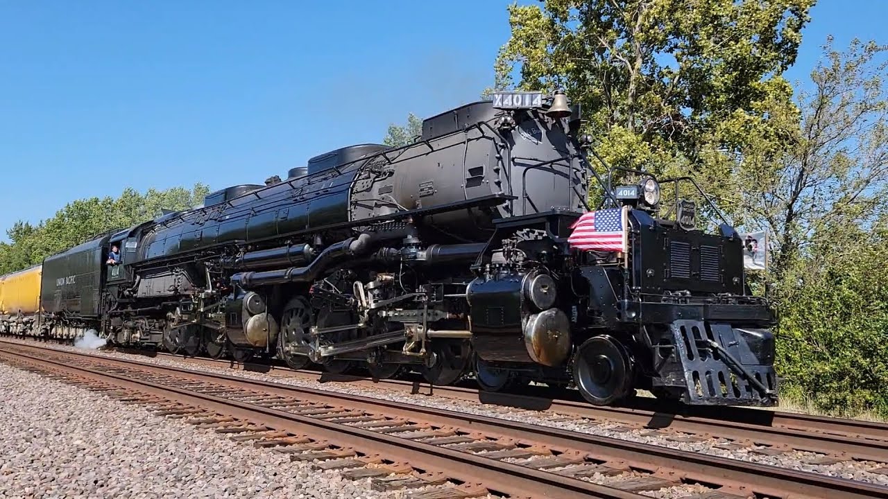 Union Pacific Big Boy 4014 chase across Northern Illinois (6 different towns, Sep 9 2024)
