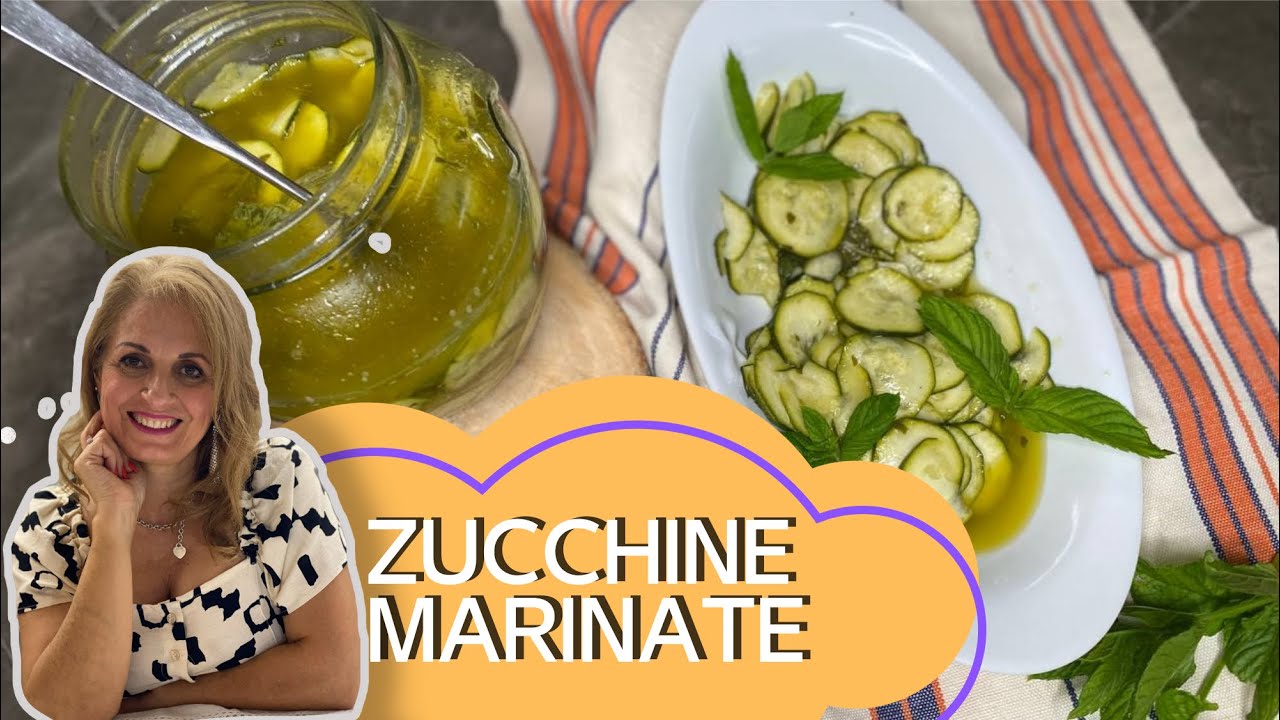 ZUCCHINE MARINATE SENZA COTTURA/CARPACCIO ZUCCHINE FACILISSIME  MARINATED ZUCCHINI- ricetta