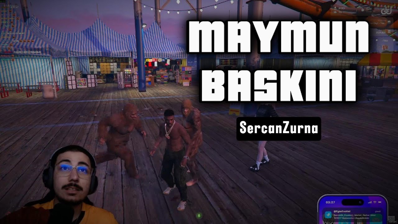 Aneni Gondo'yu İskeleyi Basan Maymunlar Kovalıyor. | SercanZurna