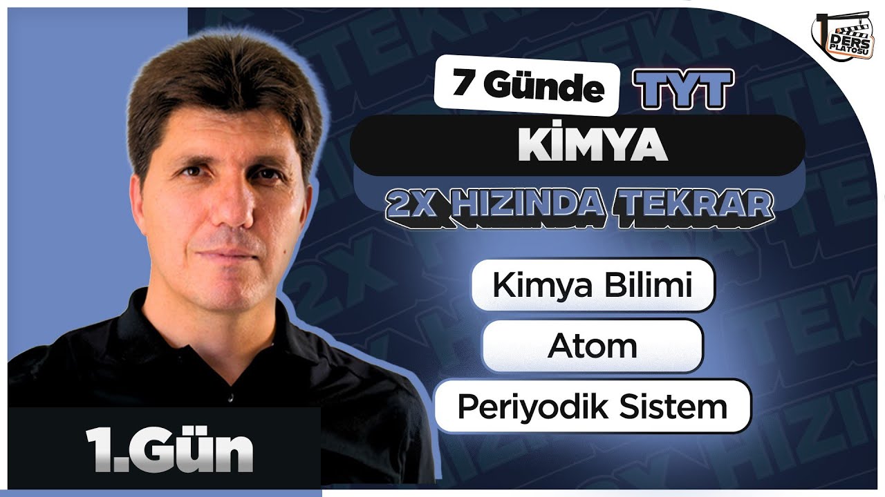 MSÜ–TYT Kimya Kampı 1. Gün | Kimya Bilimi – Atom – Periyodik Sistem PARAMPARÇA!