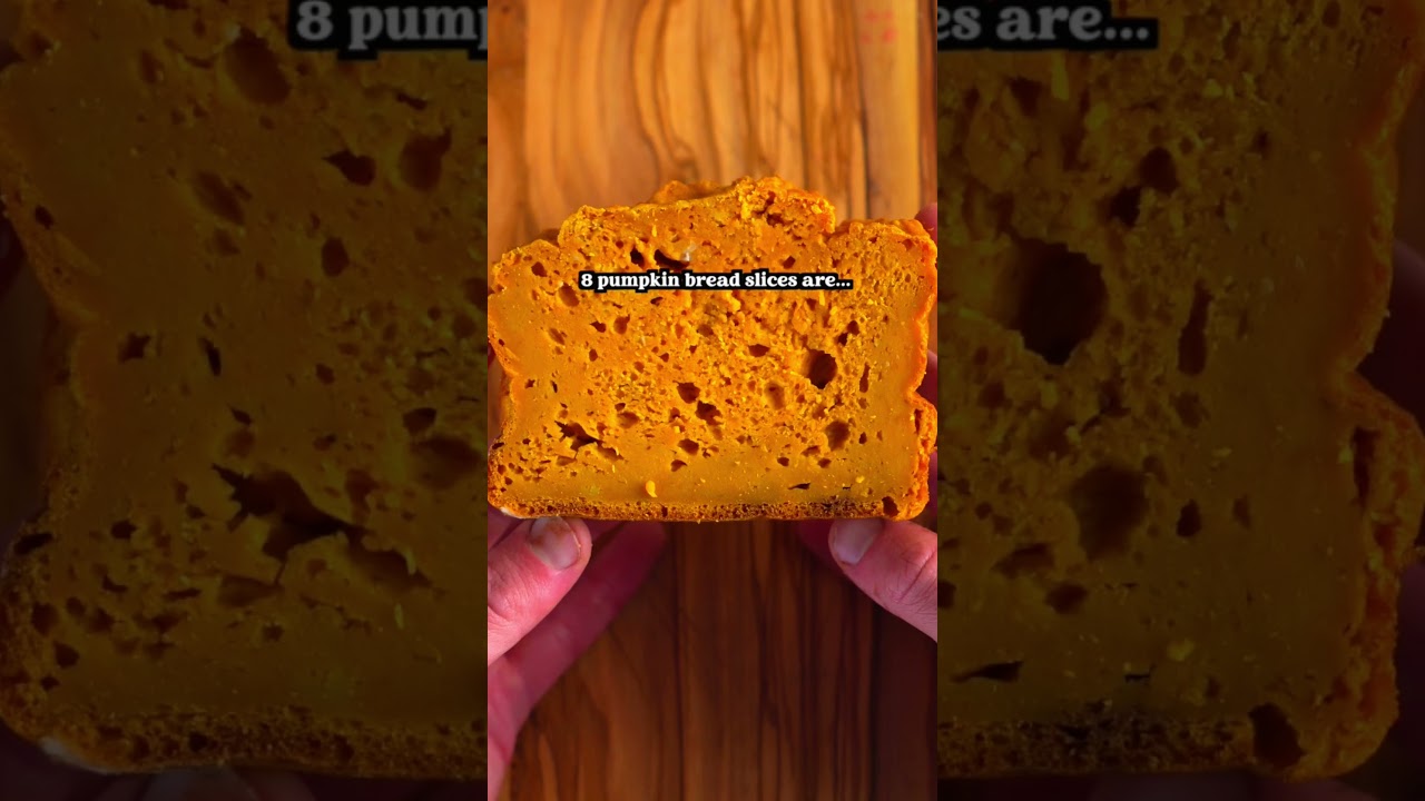 Тыквенный хлеб с высоким содержанием белка (51 калория)