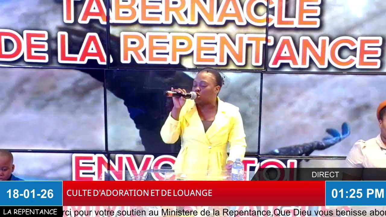 En direct: Ministère De La Répentance / CULTE D'ADORATION ET DE LOUANGE