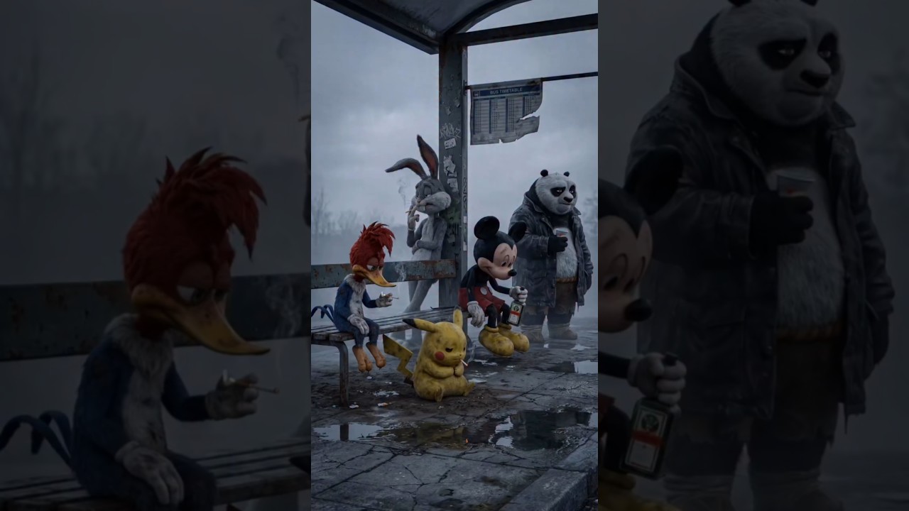 Pikahcu,  Bugs Bunny , Panda disney bird 