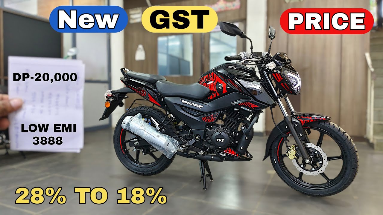 New GST Price TVS Raider 125 Deadpool Edition Bike Price Detail 💰 Loan Details🔥 EMI Detail | Finance
