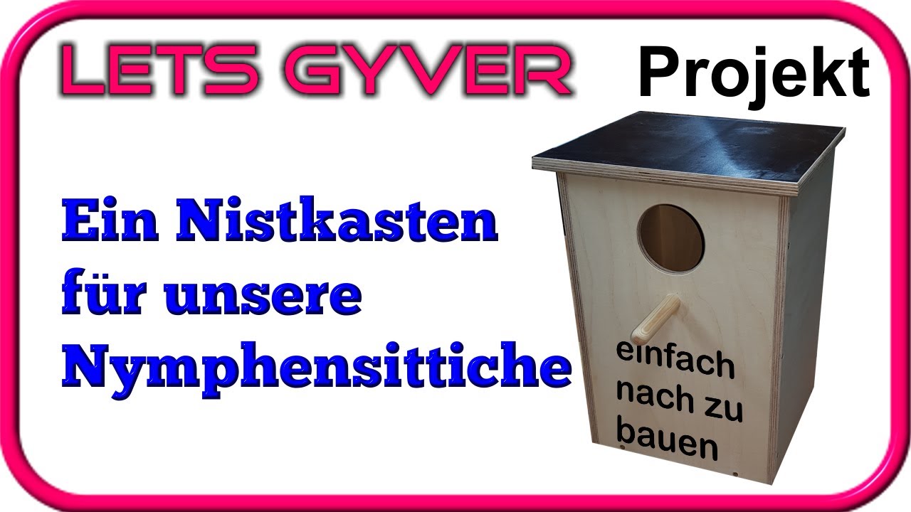 Ein Nistkasten, Bruthöhle, für Nymphensittiche. Nesting box for cockatiels