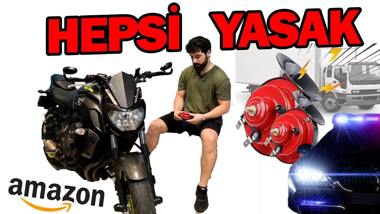 İLLEGAL AMAZON AKSESUARLARI | TRAFİĞE KAPALI MOTOVLOG