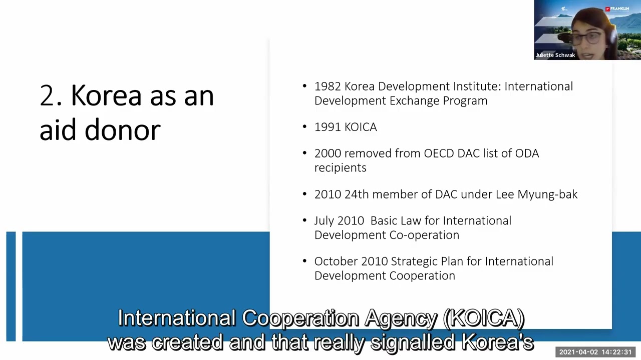 Juliette Schwak &mdash; A South Korean Model of Development? | EPEL Lecture 2021
