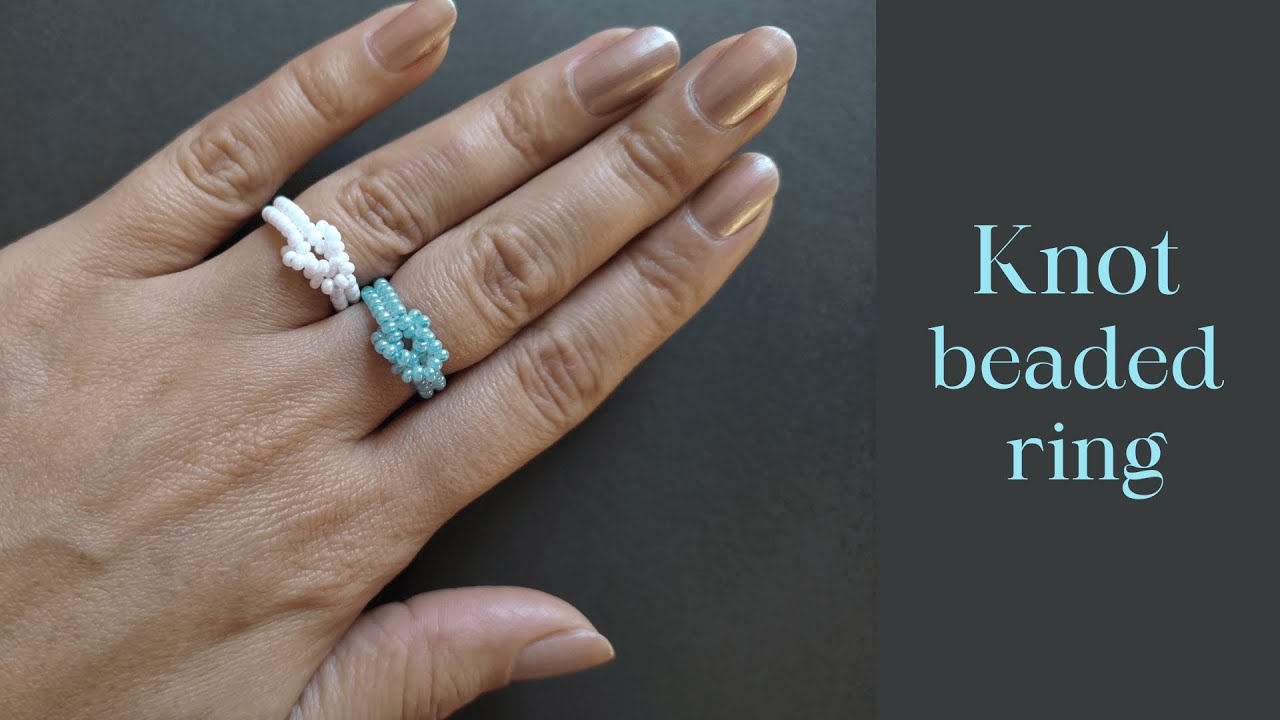 Seed Bead Ring Tutorial for beginners, DIY beaded ring easy making
