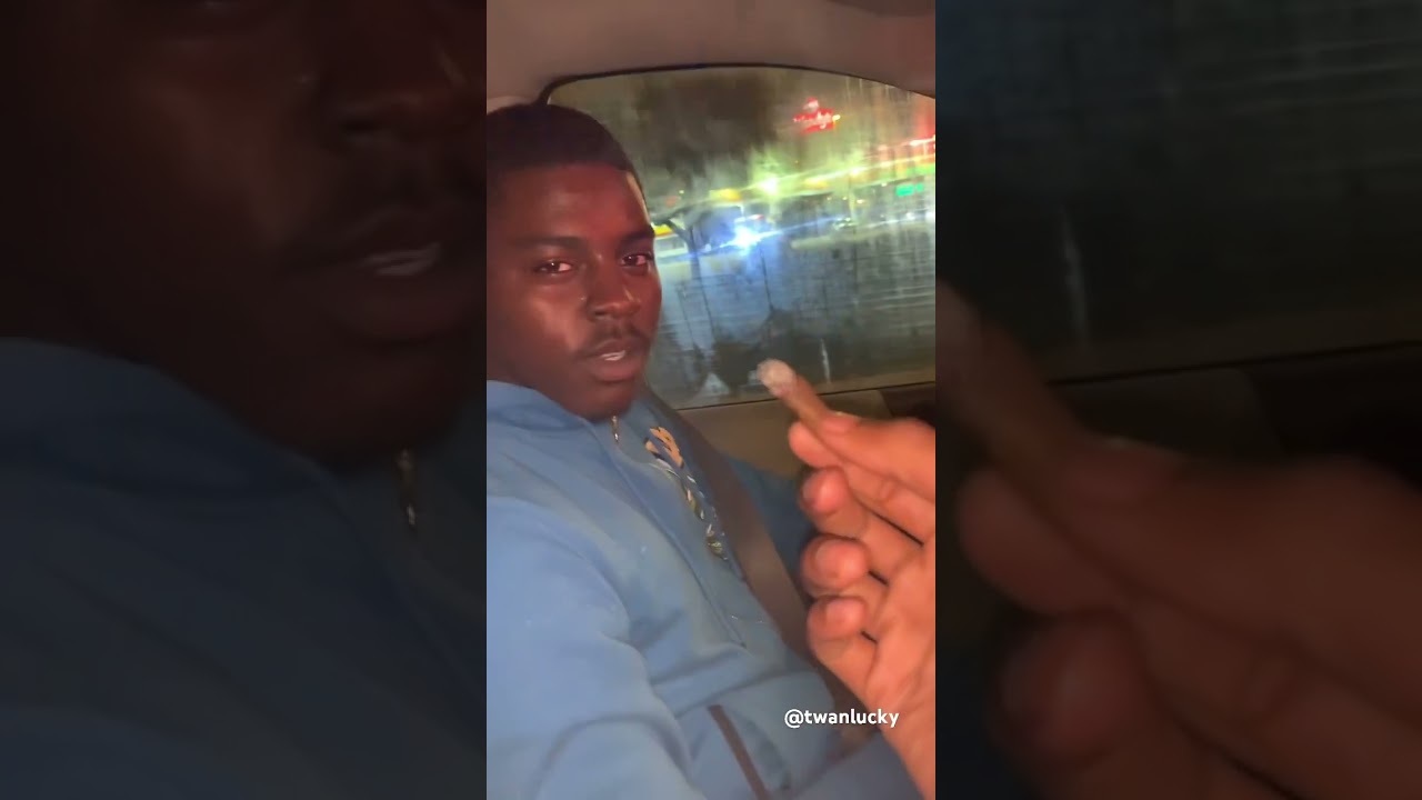When A 🥷 Pass You A Skinny Backwood😂💨 #twanlucky
