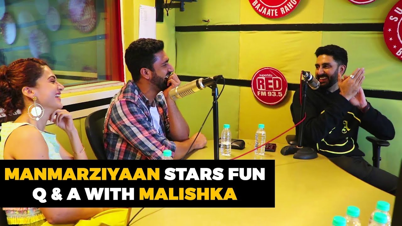 Manmarziyaan Cast with Malishka | Abhishek Bachchan | Vicky Kaushal | Taapsee Pannu