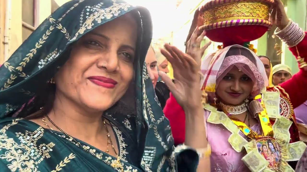 kuan pujan per gaye mere nand ke sasural🥰खूब नाच गाना हुआ मस्ती धमाल☺️