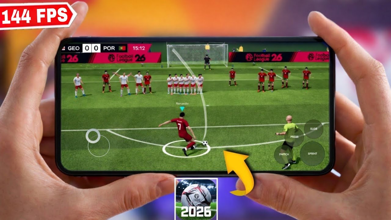 Football League 2026 On REDMAGIC 11 PRO Gaming Test | Ultra Graphics Gameplay [144 FPS]