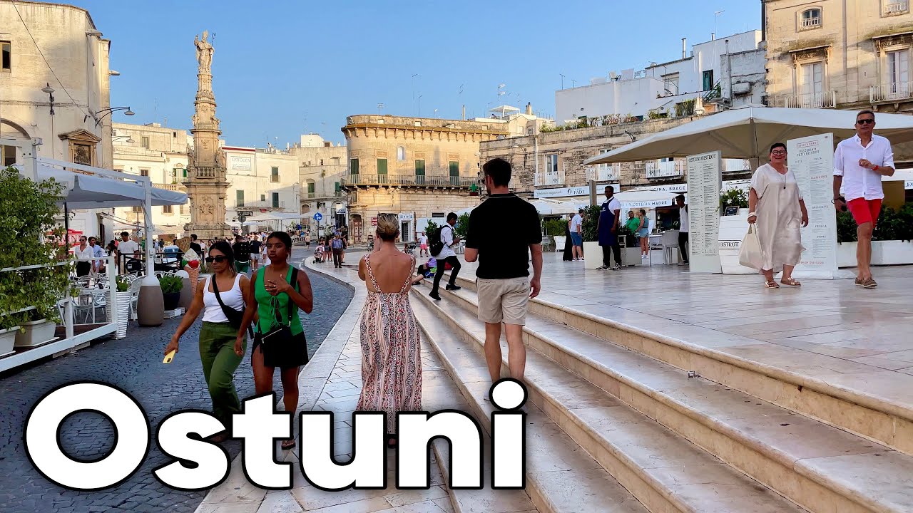 Остуни Белый город 🇮🇹 Прогулки по Италии [4k]