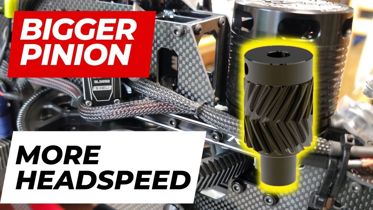 Bigger Pinion, More Headspeed! On the Tron 7.0 Advance