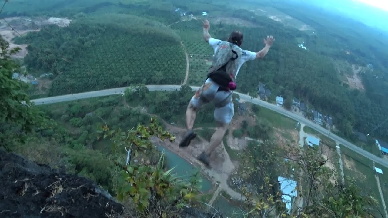 Tiger Temple | BASE Jump during a Storm | Thailand