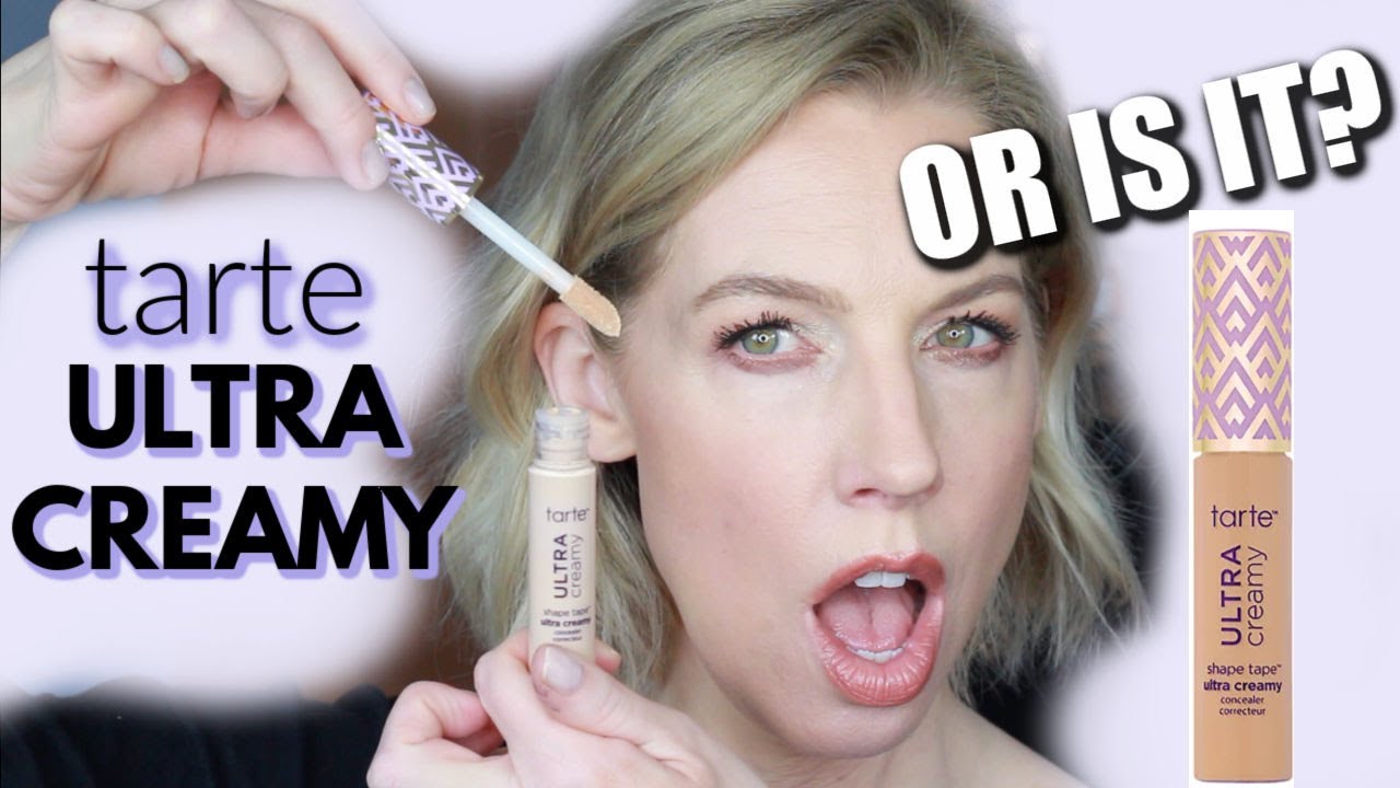 TARTE SHAPE TAPE ULTRA CREAMY CONCEALER wear test- side by side comparison- frugieblog💋