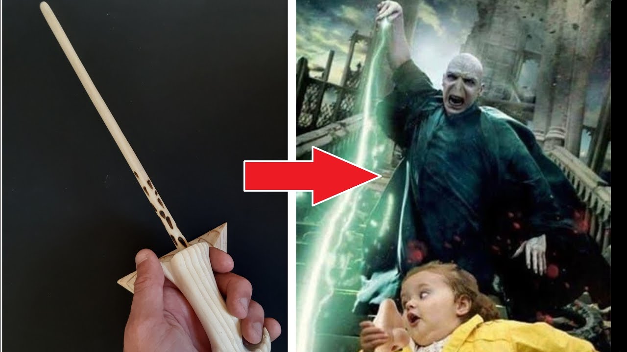 HOW TO MAKE VOLDEMORT'S WAND! (Woodcarving & Woodworking)