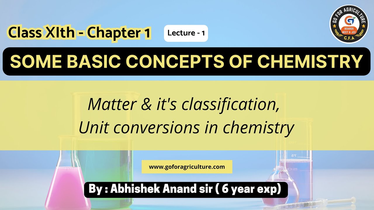 Matter & Its classification and unit conversions Lec 1 #neet #jee #chemistry