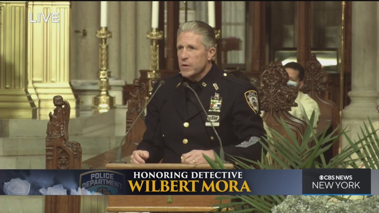 PBA President Pat Lynch Delivers Eulogy For Det. Wilbert Mora
