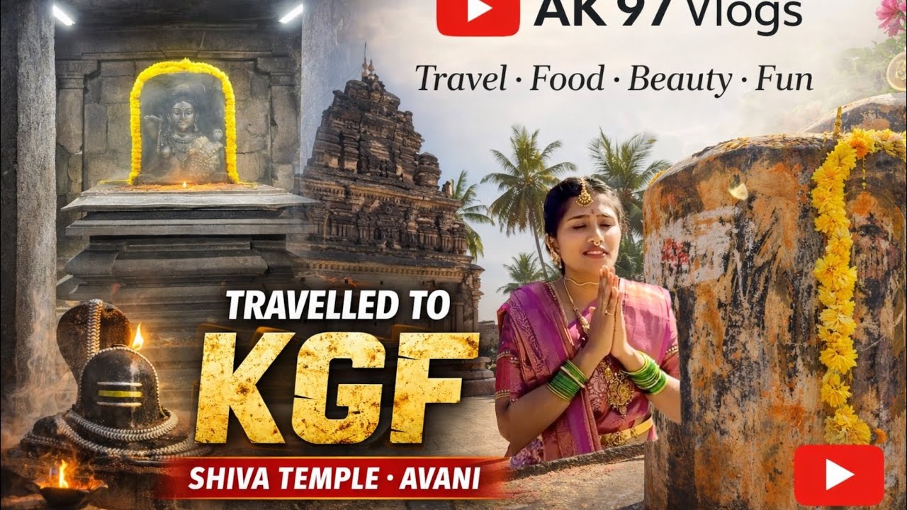 Shivaratri Photoshoot at KGF Avani Shiva Temple 🙏✨ | Temple Vlog #ak97vlogs #amruthaknnagraj #kgf