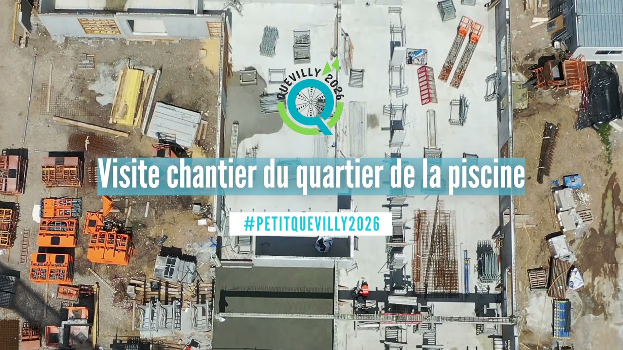 Visite chantier de quartier de la piscine à Petit-Quevilly
