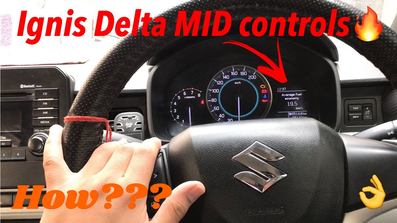 Maruti Suzuki Ignis Delta MID functions | How to Operate Ignis MID???🔥