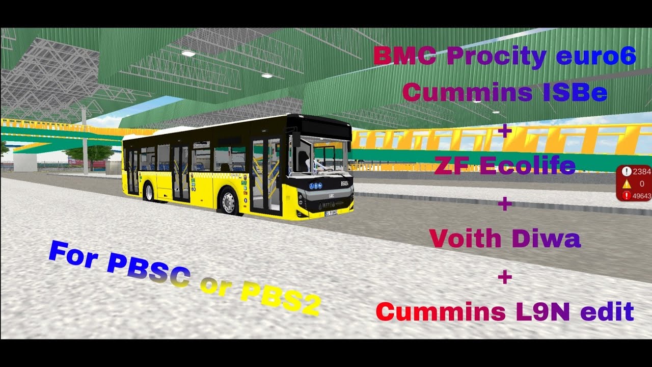 pbsc BMC Procity E6(Cummins ISBe + ZF ecolife/Voith diwa edit) mod | Map: Manaus fase 3