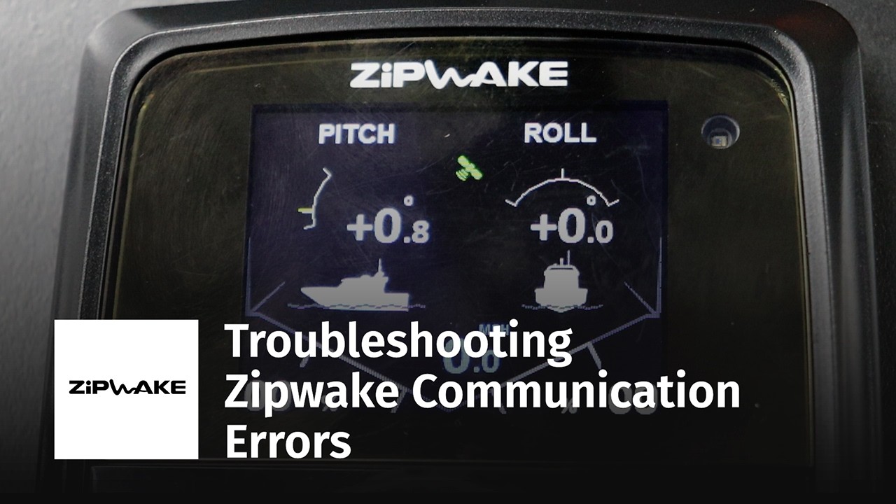 Устранение ошибок связи Zipwake