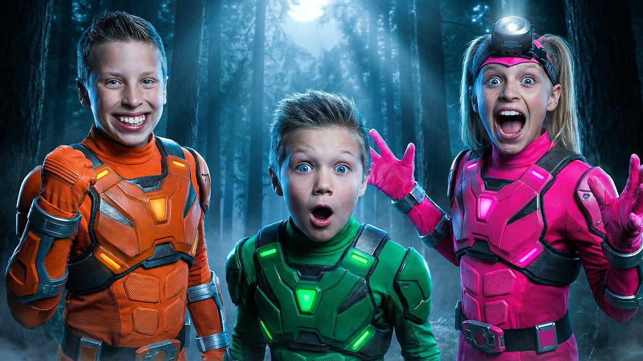 POWER RANGERS NINJA SQUAD VS THE DARK FORCE | Ninja Kidz TV
