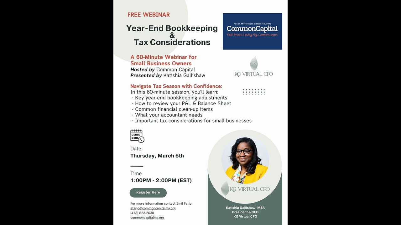 Year-end Bookkeeping and Tax Considerations