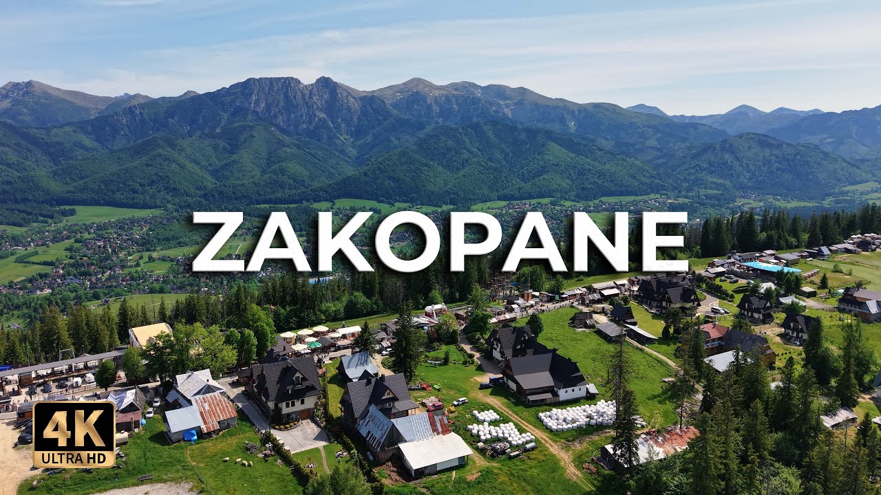 Malownicze Zakopane - panorama Tatr, Krupówki, Gubałówka i okolice [2025] 4K