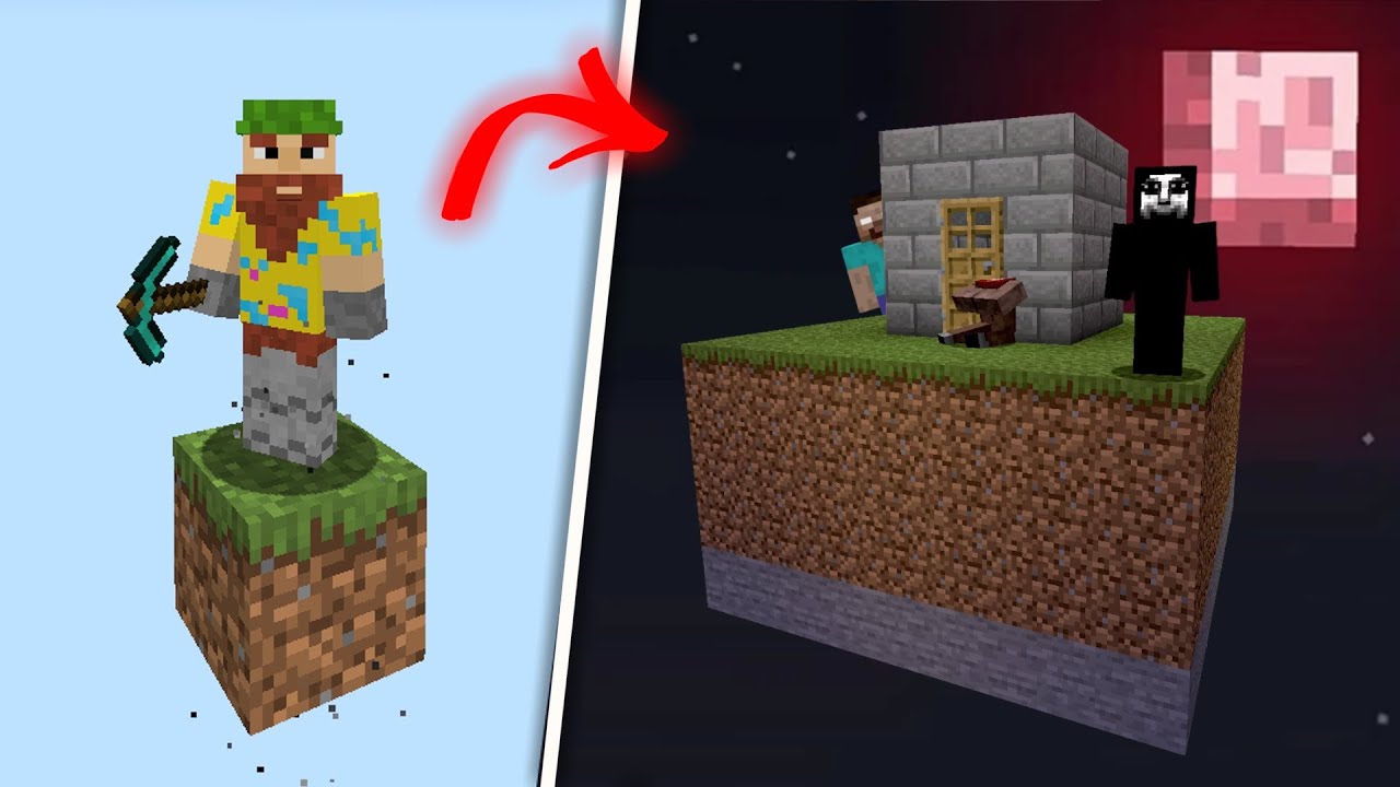 Sobrevivo en ONE BLOCK con MODS TERRORIFICOS en Minecraft #2