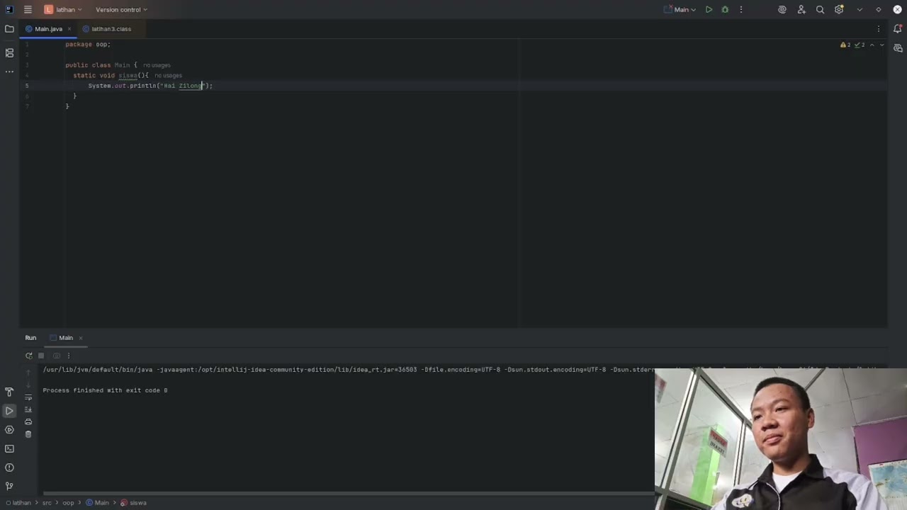 Belajar Prosedur method  java
