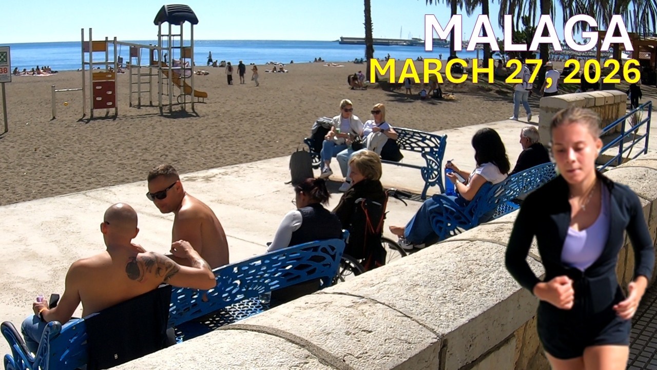 Malaga Spain Nice Walk Promenade March 2026 Costa del Sol