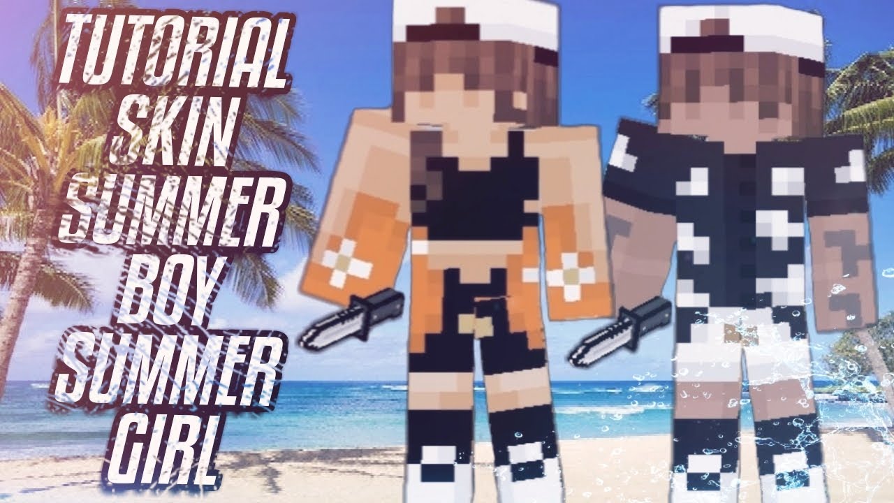 TUTORIAL: Skin Summer Boy/Summer Girl (Pixel Gun 3D) - Free Copy 🏝️