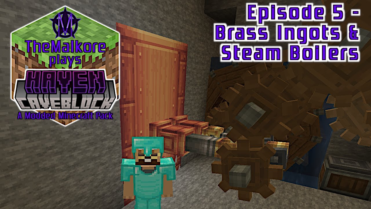 Haven: CaveBlock 🟣 Episode 5 🟣 Brass Ingots & Steam Boilers