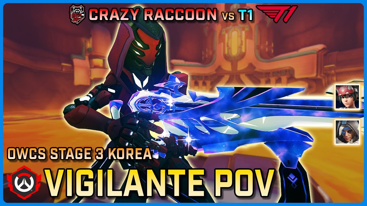 [ Vigilante ] INSANE Ana Performance | T1 vs Crazy Raccoon | OWCS Korea Stage 3