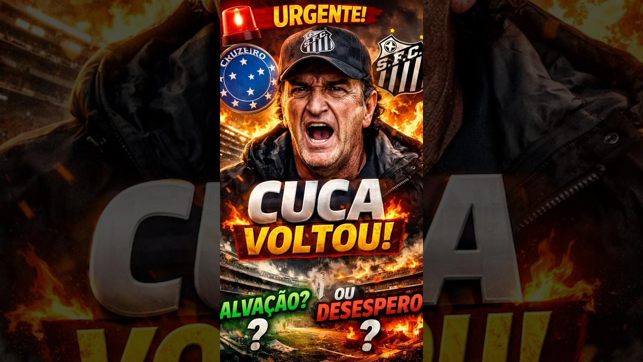CUCA VOLTOU AO SANTOS! SALVA&Ccedil;&Atilde;O OU DESESPERO? 😳🔥🚨