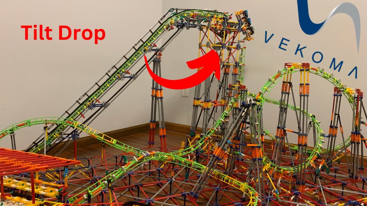 How I built A Vekoma Tilt Coaster out of K'nex - Knex Rollercoaster
