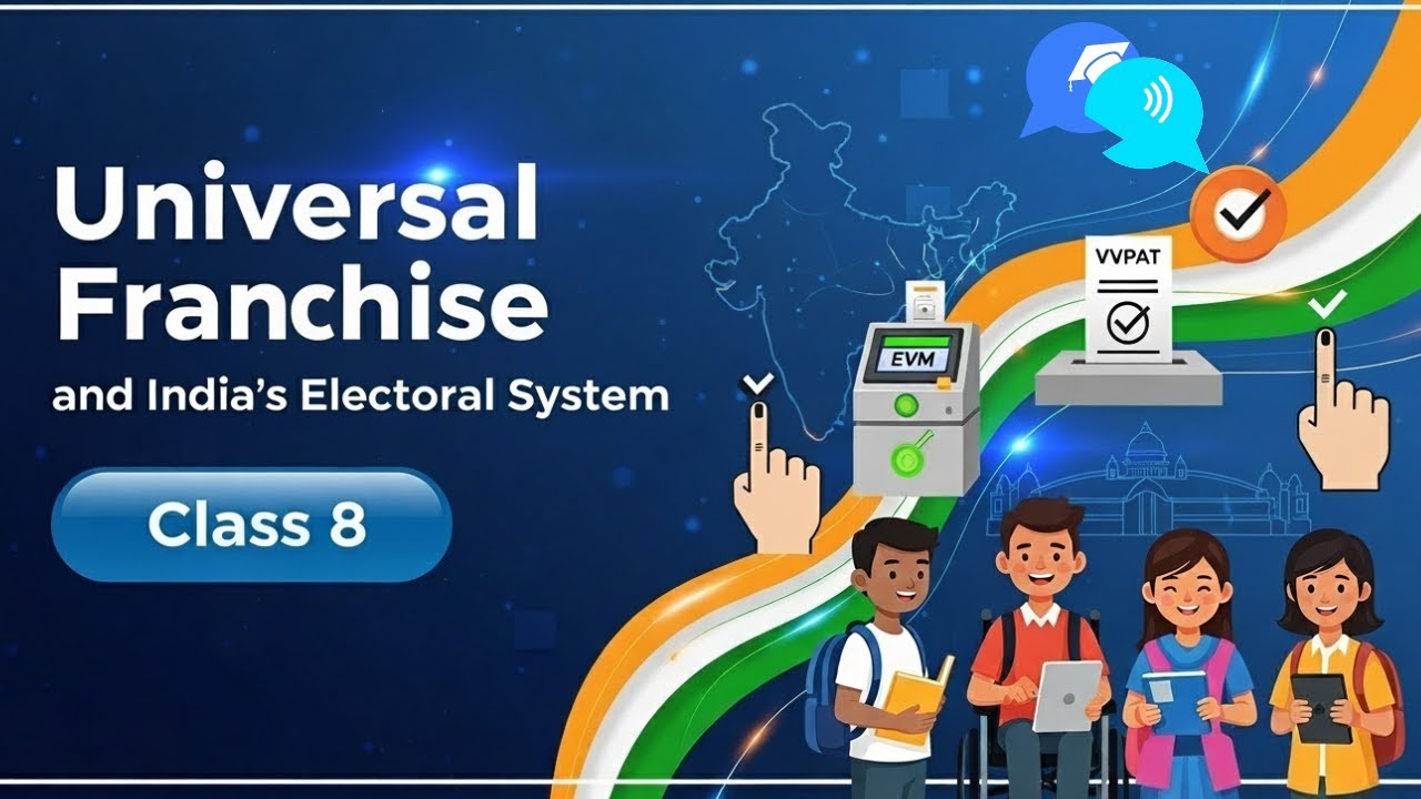 Universal Franchise and India's Electoral System - Class 8 Social Science - Explained in Hindi