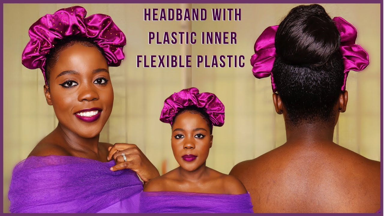 HOW TO MAKE A SCRUNCHIE HEADBAND WITH INNER PLASTIC | BEGINNER FRIENDLY TUTORIAL