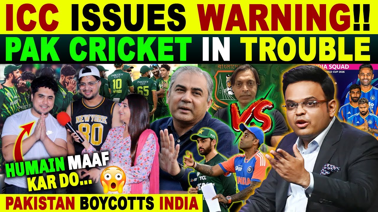 ICC ISSUES CLEAR W@RNING TO PAKISTAN | PAK CRICKET IN TROUBLE | PAK BOYCOTTS IND VS PAK